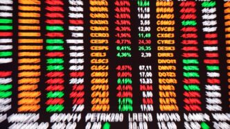 Gráfico de movimentação da Bolsa de Valores brasileira com foco em investimentos estrangeiros.