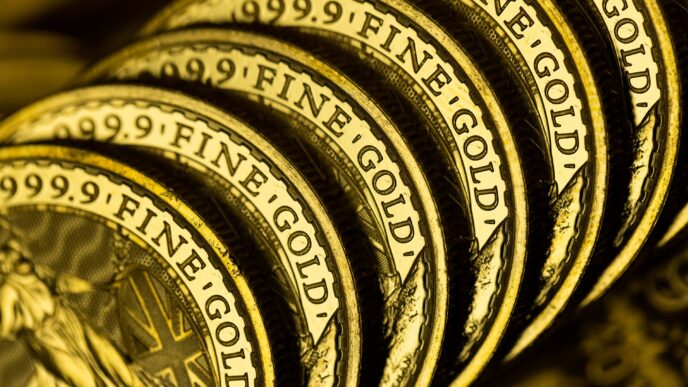 Ouro busca proteção — foto ilustrativa