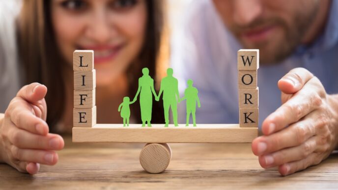 Famílias e empresas bem-estar trabalho — foto ilustrativa