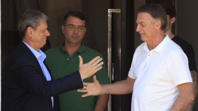 Tarcísio agradece Bolsonaro — foto ilustrativa