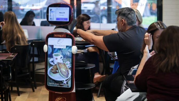 robôs em padarias — foto ilustrativa