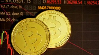 Bitcoin cai 6% — foto ilustrativa