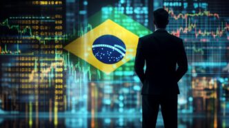 Gráfico demonstrando o crescimento do número de investidores no Brasil segundo a Anbima.