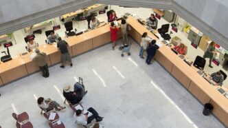Fachada do tribunal em Madrid onde foi proferida a sentença contra o Ayuntamiento.