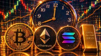 Gráfico ilustrativo sobre o novo horário de fechamento dos contratos futuros de ouro e criptoativos na B3.