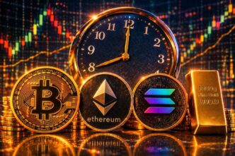 Gráfico ilustrativo sobre o novo horário de fechamento dos contratos futuros de ouro e criptoativos na B3.