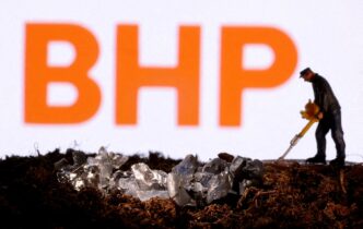 Instalações de mineração da BHP e operações de minério de ferro.