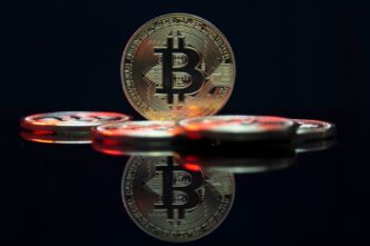 Gráfico de variação diária do Bitcoin frente ao dólar americano.