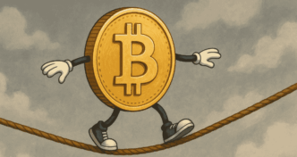 Gráfico de variação do Bitcoin em ambiente de mercado financeiro.