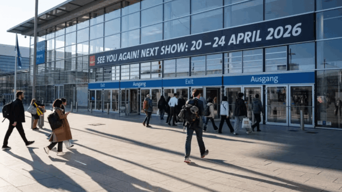 Pavilhão Brasil na feira industrial Hannover Messe na Alemanha