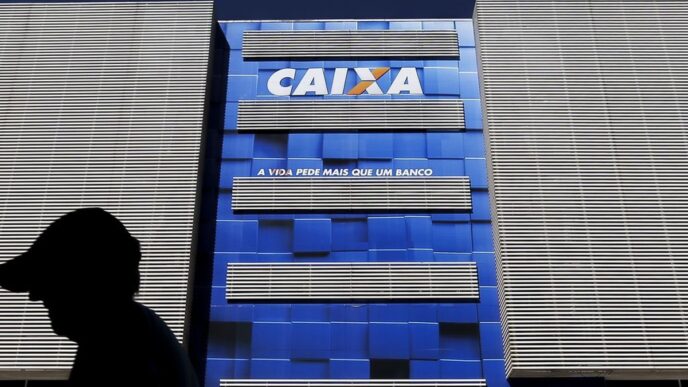 Fachada da sede da Caixa Econômica Federal em Brasília.