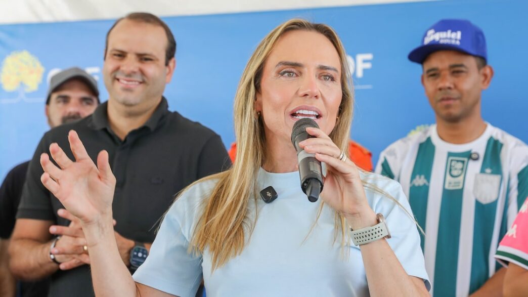 Governadora Celina Leão em entrevista sobre a situação do BRB.