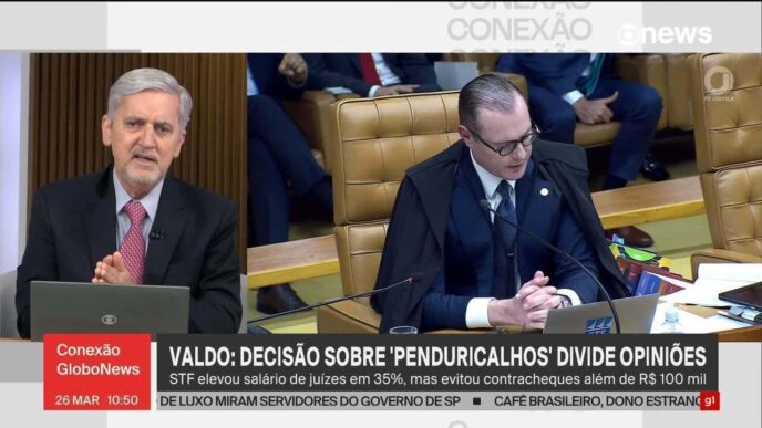 Ministro Edson Fachin, presidente do STF e do CNJ, durante votação sobre novas regras remuneratórias.