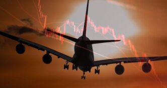 Gráfico de variação de preços do querosene de aviação no mercado internacional.