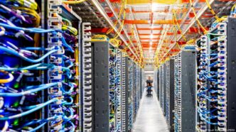 Infraestrutura de data center em operação