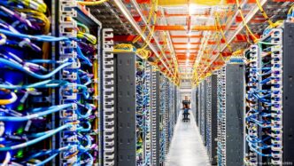Infraestrutura de data center em operação