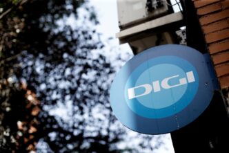 Logotipo da operadora Digi e infraestrutura de rede móvel na Espanha.