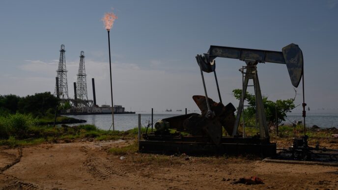 Gráfico de estoques de petróleo nos EUA