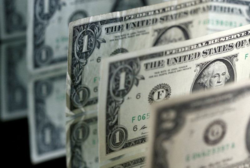 Gráfico de variação do dólar comercial frente ao real.