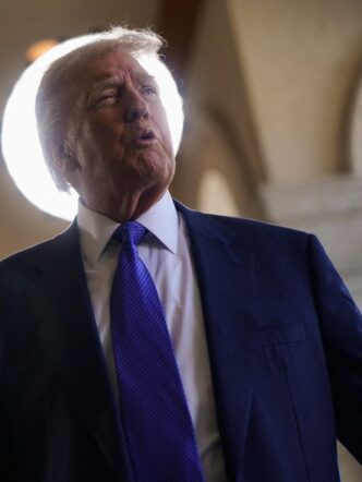 Presidente Donald Trump em pronunciamento oficial sobre a crise no Oriente Médio.