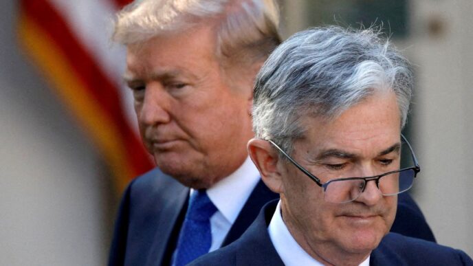 Jerome Powell, presidente do Federal Reserve, em evento oficial.