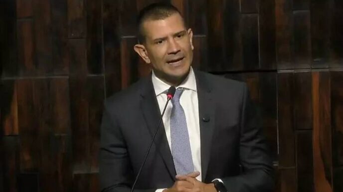 Douglas Ruas, presidente da Alerj, em sessão legislativa.