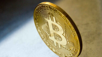 Gráfico de desempenho de ativos digitais e criptomoedas.
