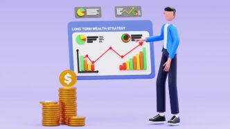 Representação gráfica de ativos digitais e análise de mercado