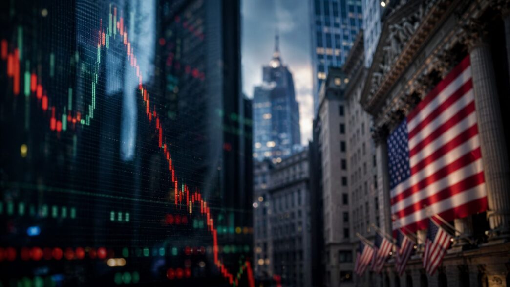Gráfico de monitoramento de margem intradiária em Wall Street.