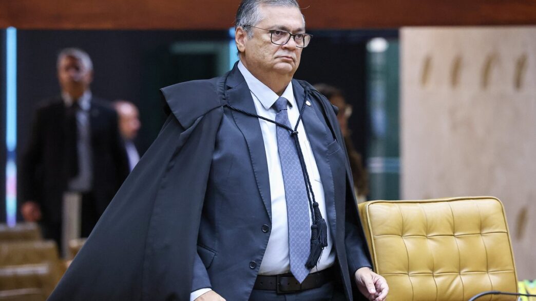 Ministro Flávio Dino em sessão no Supremo Tribunal Federal.