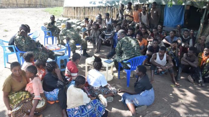 Militares em operação conjunta na República Democrática do Congo