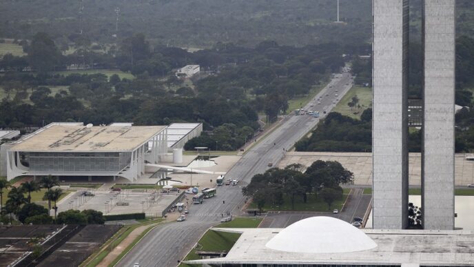 Fachada do Palácio do Planalto em Brasília.
