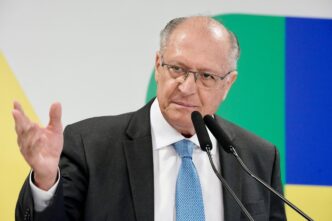 Geraldo Alckmin em evento oficial do governo.