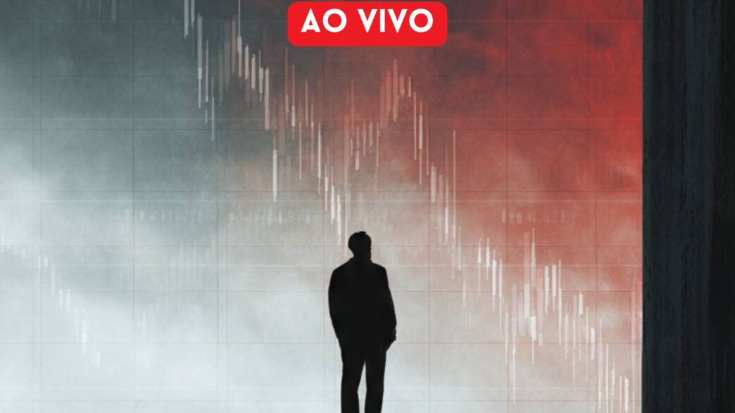 Gráfico de desempenho do Ibovespa durante o pregão