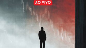 Gráfico de desempenho do Ibovespa durante o pregão
