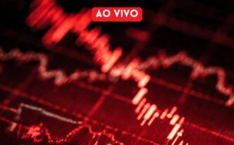 Gráfico de oscilação do Ibovespa durante o pregão.