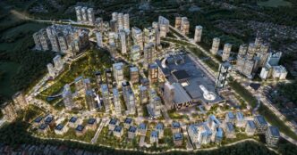 Maquete e planejamento do novo bairro Casa Figueira em Campinas.