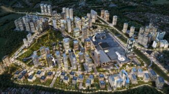 Maquete e planejamento do novo bairro Casa Figueira em Campinas.