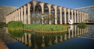 Fachada do Ministério das Relações Exteriores em Brasília.