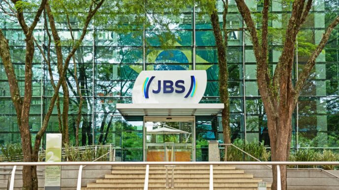 Gráfico de desempenho operacional da JBS