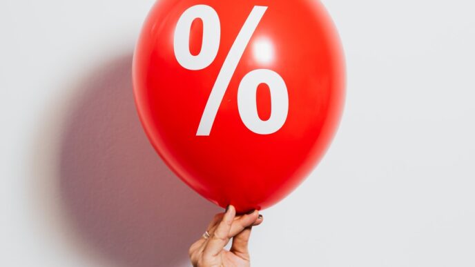 Gráfico representando a variação das taxas de juros no mercado financeiro.