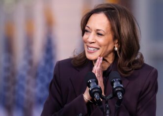 Kamala Harris participa de evento da National Action Network em Nova York.
