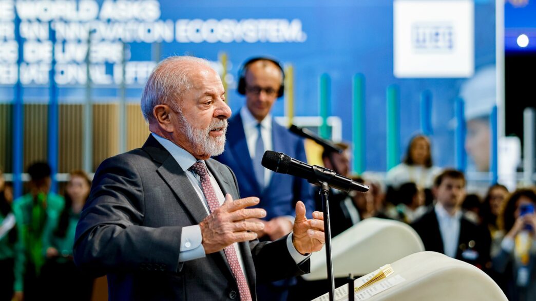 Presidente Lula em agenda oficial na Alemanha durante a Feira de Hannover.