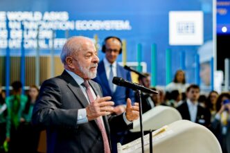 Presidente Lula em agenda oficial na Alemanha durante a Feira de Hannover.