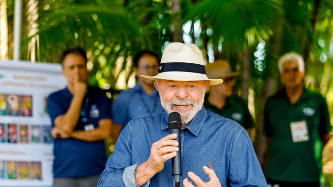 Presidente Lula em evento da Embrapa em Planaltina
