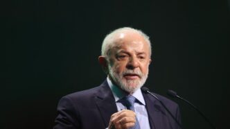 Presidente Luiz Inácio Lula da Silva em compromisso oficial.