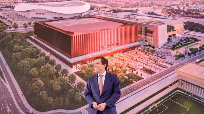 Vista aérea de novos desenvolvimentos urbanísticos em Madrid