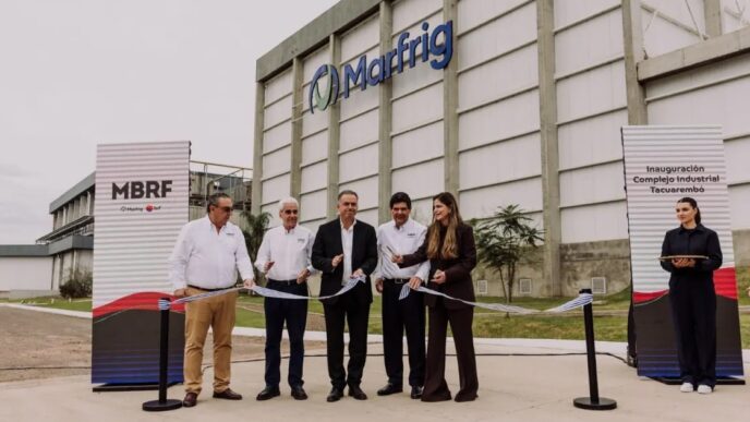 Instalações da unidade da Marfrig em Tacuarembó, Uruguai.
