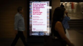Fachada de prédios residenciais na Espanha representando o mercado de locação.