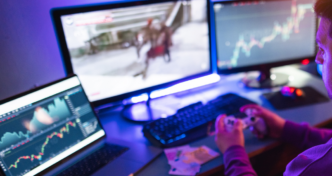 Representação gráfica de tecnologia de inteligência artificial aplicada ao desenvolvimento de jogos.